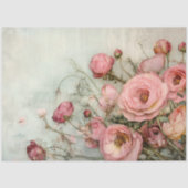 ROMANTISCHE SHABBY ROZEN DECOUPAGE TISSUEPAPIER (Voorkant)