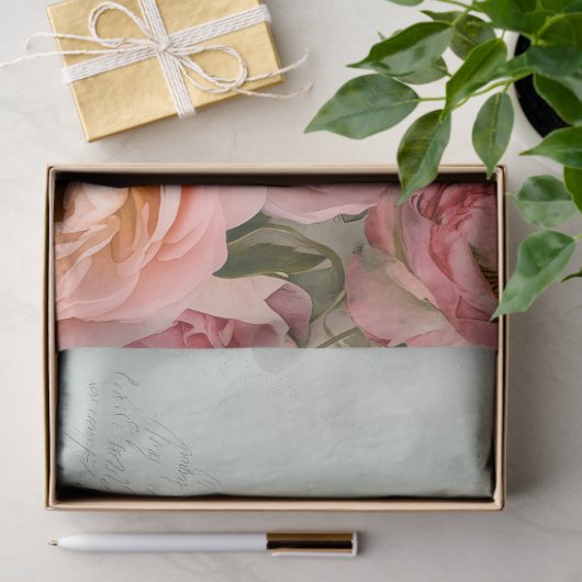 ROMANTISCHE SHABBY ROZEN DECOUPAGE TISSUEPAPIER (Geschenk)