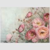 ROMANTISCHE SHABBY ROZEN DECOUPAGE TISSUEPAPIER (Voorkant)