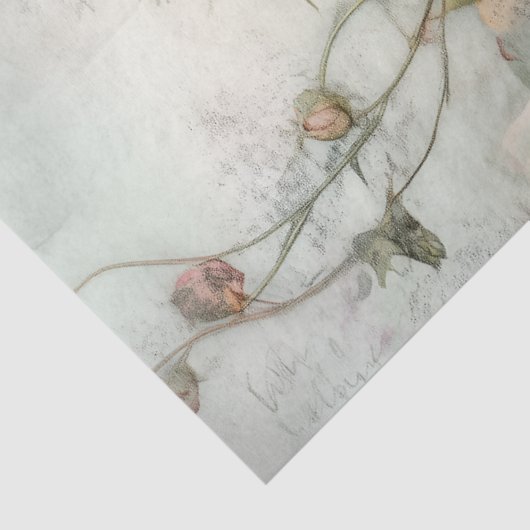 ROMANTISCHE SHABBY ROZEN DECOUPAGE TISSUEPAPIER (Detail)