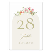 Romantische sierlijke bloemen lente tuin bruiloft kaart (Voorkant)