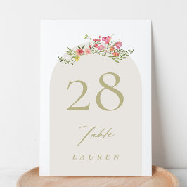 Romantische sierlijke bloemen lente tuin bruiloft kaart