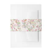 Romantische sierlijke bloemenboog zomerbruiloft uitnodigingen wikkel (Voorkant Voorbeeld)