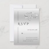 Romantische Sierring Spaans RSVP Kaartje (Voorkant)