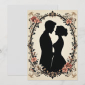 Romantische Silhouette van Koppel  Kaart (Voorkant / Achterkant)