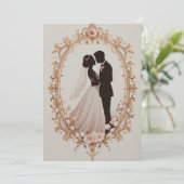 Romantische Silhouette van Koppel  Kaart (Staand voorkant)