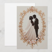 Romantische Silhouette van Koppel  Kaart (Voorkant / Achterkant)