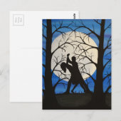 Romantische silhouettendansers briefkaart (Voorkant / Achterkant)