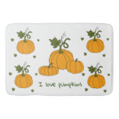 Romantische sinaasappel pompoenoogst badmat (Voorkant)