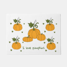 Romantische sinaasappel pompoenoogst