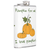 Romantische sinaasappel pompoenoogst heupfles (Rechts)