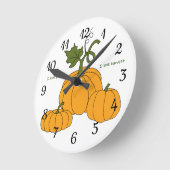 Romantische sinaasappel pompoenoogst    ronde klok (Hoek)