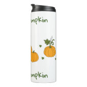 Romantische sinaasappel pompoenoogst thermosbeker (Geroteerd rechts)