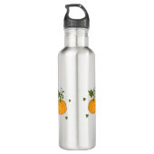 Romantische sinaasappel pompoenoogst waterfles (Achterkant)