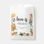 Romantische Sinaasappels Citrus bruiloft Bedankzakje (Voorkant)