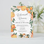 Romantische Sinaasappels Repetitie Diner avond voo Informatiekaartje (Staand voorkant)