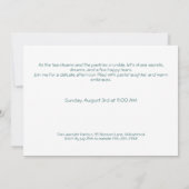 Romantische Sister Day Tea Afternoon Uitnodiging (Achterkant)