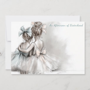 Romantische Sister Day Tea Afternoon Uitnodiging