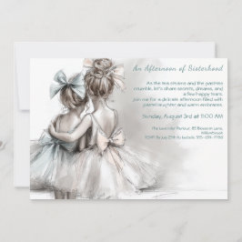 Romantische Sister Day Tea Afternoon Uitnodiging