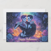 🌈🎃Romantische Skelet Dans kaart (Voorkant)