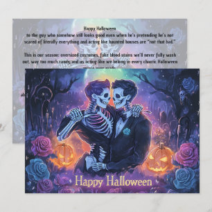 🌈🎃Romantische Skelet Dans kaart