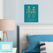 Romantische skeletten folie afdrukken (Insitu (Slaapkamer))