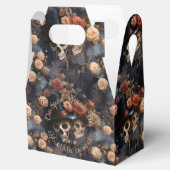 Romantische skeletten kussen Gotische schedels bru Bedankdoosjes (Geopend)