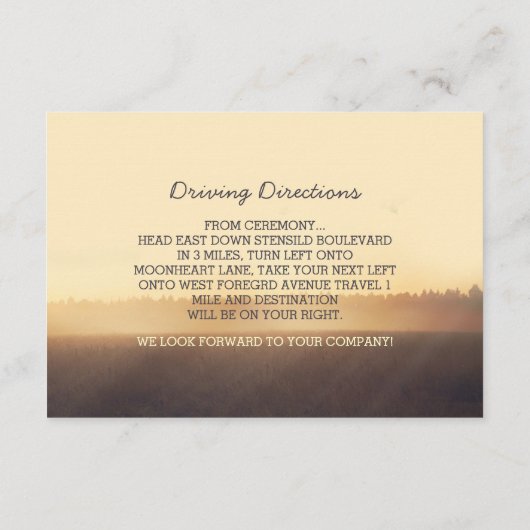 romantische snaarlichten boombruiloft informatiekaartje (Achterkant)