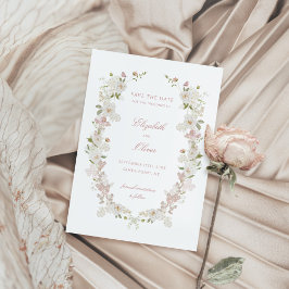Romantische Soft Blush  Lijst bruiloft Save The Date