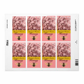 ROMANTISCHE SPRINGSTROOM VLOEIT HONIJNBEE, BEEKEEP ETIKET (Full Sheet)