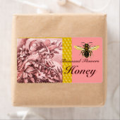 ROMANTISCHE SPRINGSTROOM VLOEIT HONIJNBEE, BEEKEEP ETIKET (Insitu)