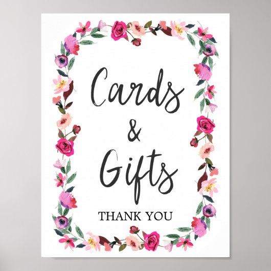 Romantische Sprokenkrans Kaarten & Cadeaus Poster (Voorkant)