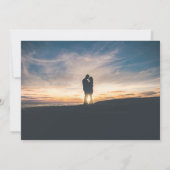 Romantische sprookjeslichten proefdinner blauw kaart (Achterkant)