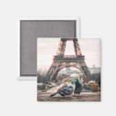 Romantische stad Parijs Magneet (Voorkant / Achterkant)