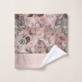 Romantische Steampunk | Antiek Vintage Ephemera Bad Handdoek (Wasdoekje)