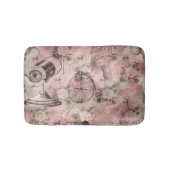Romantische Steampunk | Antiek Vintage Ephemera Badmat (Voorkant)
