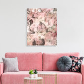 Romantische Steampunk | Antiek Vintage Ephemera Canvas Afdruk (Insitu (Woonkamer))