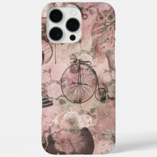 Romantische Steampunk Antiek Vintage Ephemera iPhone 16 Pro Max Hoesje