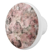 Romantische Steampunk | Antiek Vintage Ephemera Keramische Knop (Rechts)