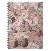Romantische Steampunk | Antiek Vintage Ephemera Notitieboek (Voorkant)