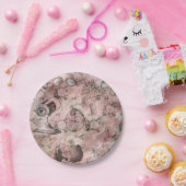 Romantische Steampunk | Antiek Vintage Ephemera Papieren Bordje (Feest)