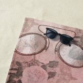 Romantische Steampunk | Antiek Vintage Ephemera Strandlaken (In situ)