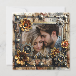 Romantische steampunk gepersonaliseerde bruiloft