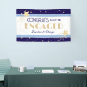 Romantische, sterrenhemel aangepaste verlovingsfee spandoek (Beurs)