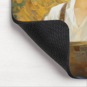 Romantische stijl kunst van het lezen van jongens muismat (Hoek)