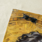 Romantische  stijl kunst van het lezen van jongens strandlaken (In situ)