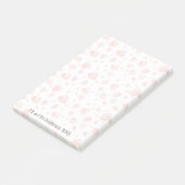 Romantische stijlvolle hart aangepaste namen & jaa post-it® notes (Schuin)