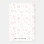 Romantische stijlvolle hart aangepaste namen & jaa post-it® notes (Voorkant)