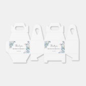 Romantische stoffige blauwe bloemen Bedankt bruilo Bedankdoosjes (Uitgevouwen)