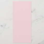 Romantische Stofrose Pioen Moderne Lijst Menu (Achterkant)